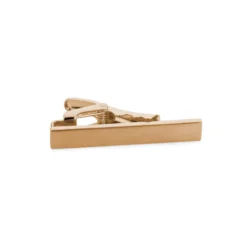 Spinka do krawata o długości 4 cm w kolorze matowego, różowego złota