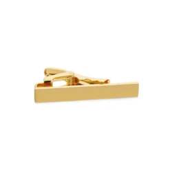Spinka do krawata o długości 4 cm w kolorze polerowanego złota