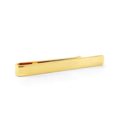 Spinka do krawata o długości 4 cm w kolorze polerowanego złota