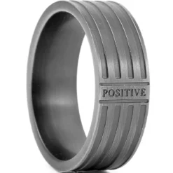 Stalowa obrączka Positive