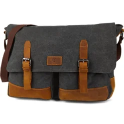 Szaro-jasnobrązowa torba na laptopa Spencer Grey