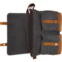Szaro-jasnobrązowa torba na laptopa Spencer Grey