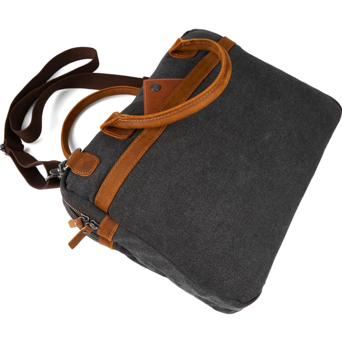 Szaro-jasnobrązowa torba na laptopa Shane