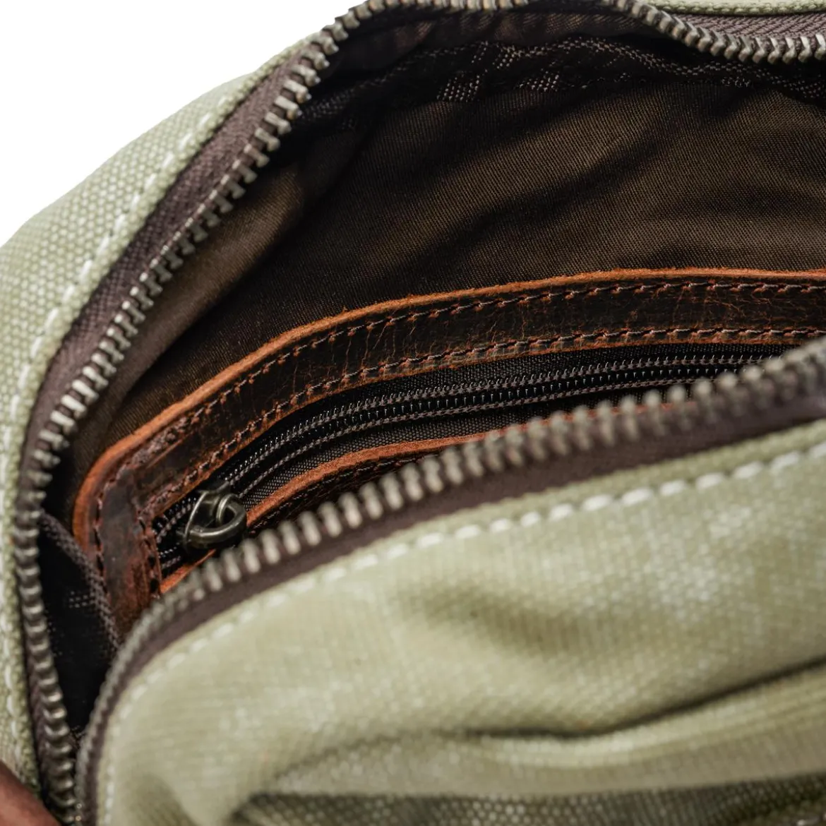 Torba Na Ramię Boho Z Płótna W Kolorze Retro Army Green