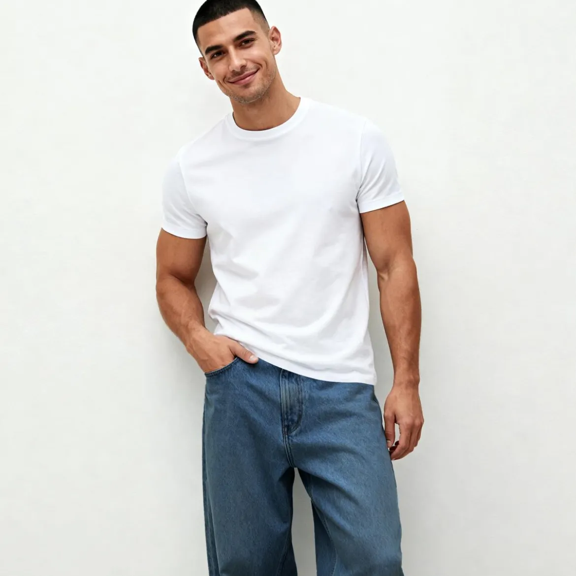 TrueFeel | Biały premium bawełniany T-shirt