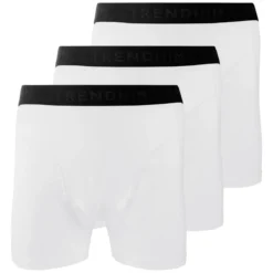 TrueFeel | 3-Pack białe bokserki z bawełny premium