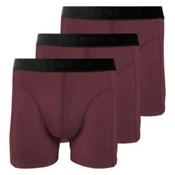 TrueFeel | 3-Pack ciemnokarmazynowe bokserki z bawełny premium