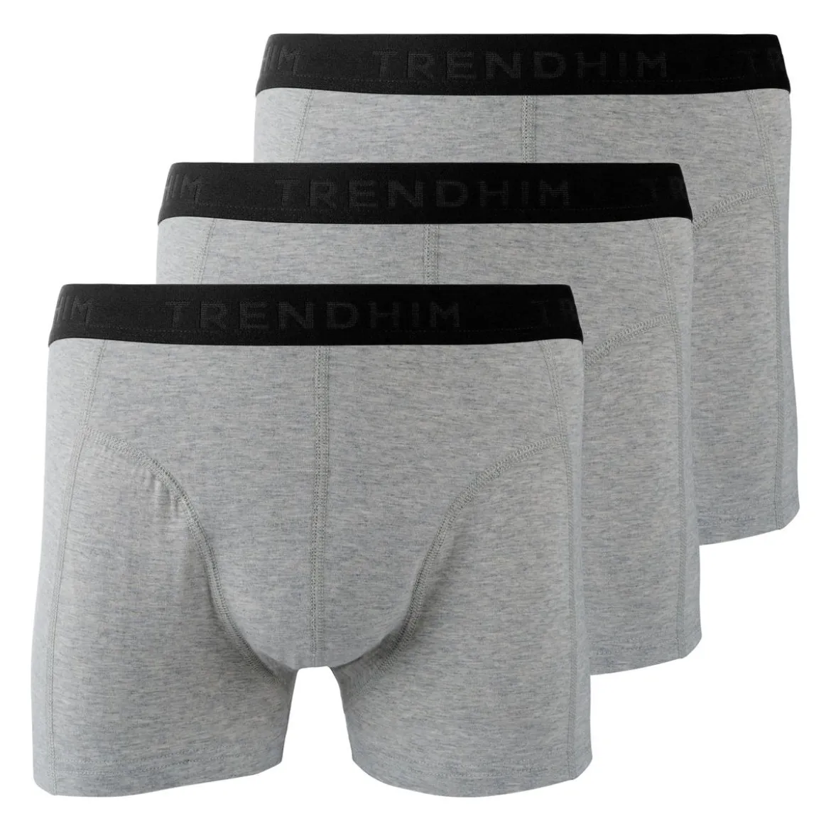 TrueFeel | 3-Pack jasnoszare komfortowe bokserki bambusowe