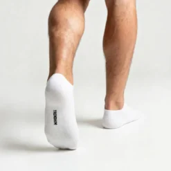 TrueFeel | Zestaw 3 par białych komfortowych bambusowych skarpetek do kostki