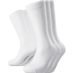 TrueFeel | Zestaw 3 par białych premium bawełnianych skarpetek za kostkę