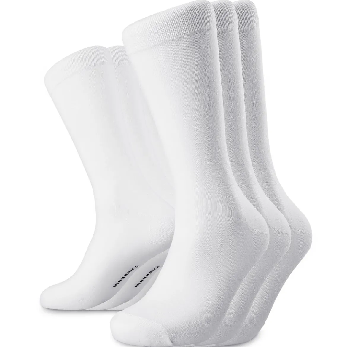 TrueFeel | Zestaw 3 par białych premium bawełnianych skarpetek za kostkę