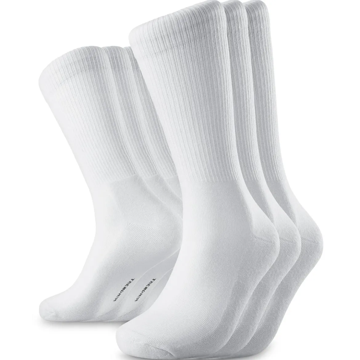 TrueFeel | Zestaw 3 par białych premium bawełnianych skarpetek tenisowych