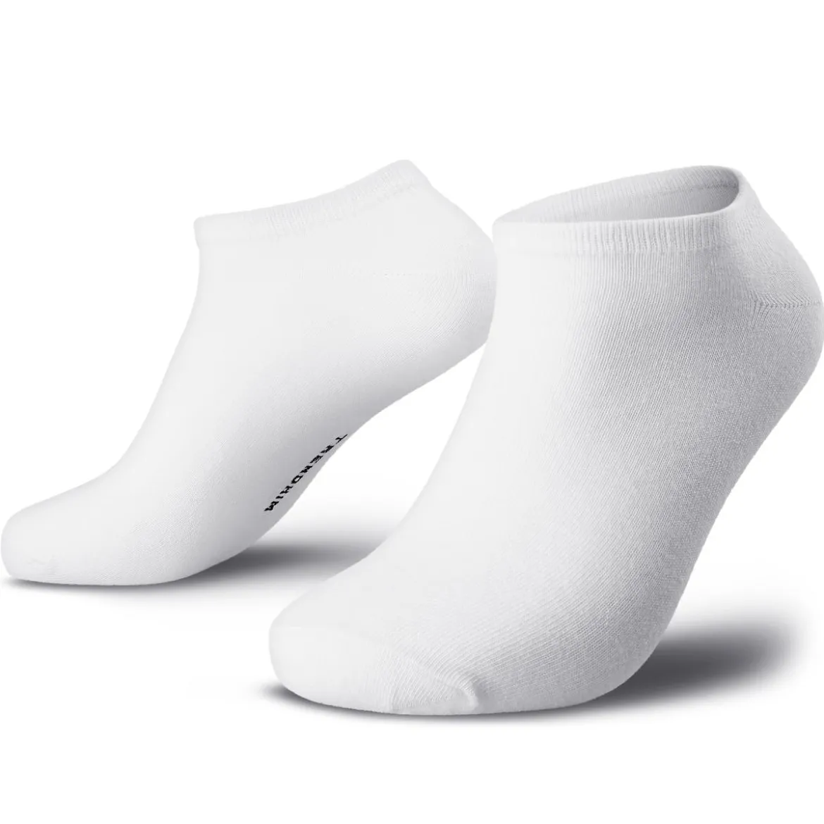 TrueFeel | Zestaw 3 par białych premium bawełnianych skarpetek do kostki