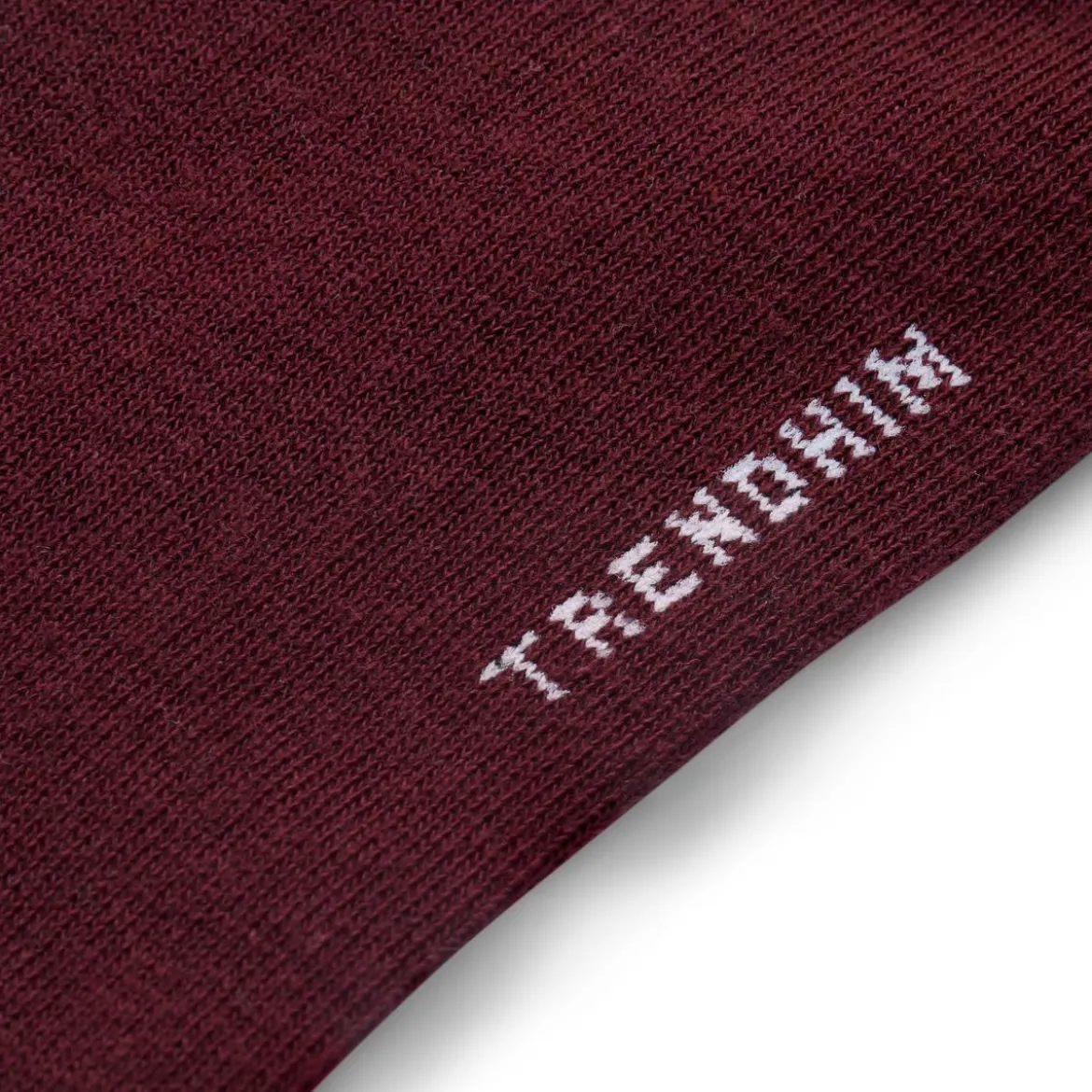 TrueFeel | Zestaw 3 par ciemnokarmazynowych komfortowych bambusowych skarpetek do kostki