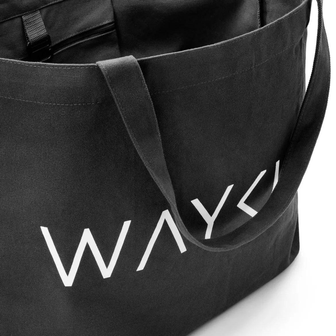 Waykins – Duża ciemnoszara torba tote z bawełny