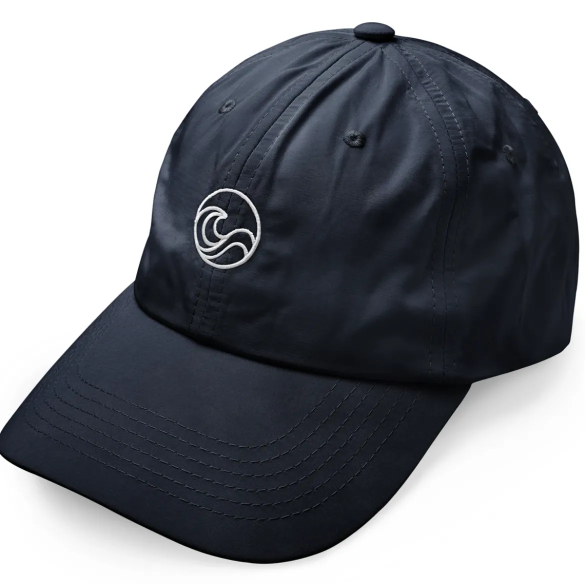 Waykins | Granatowa czapka nylonowa z logo
