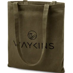 Waykins – Mała zielona torba tote z bawełny