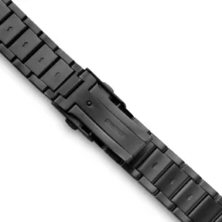 Yves | 20mm czarny pasek do zegarka ze stali nierdzewnej