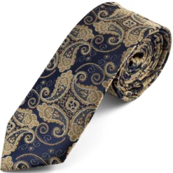 Zestaw paisley krawat i poszetka