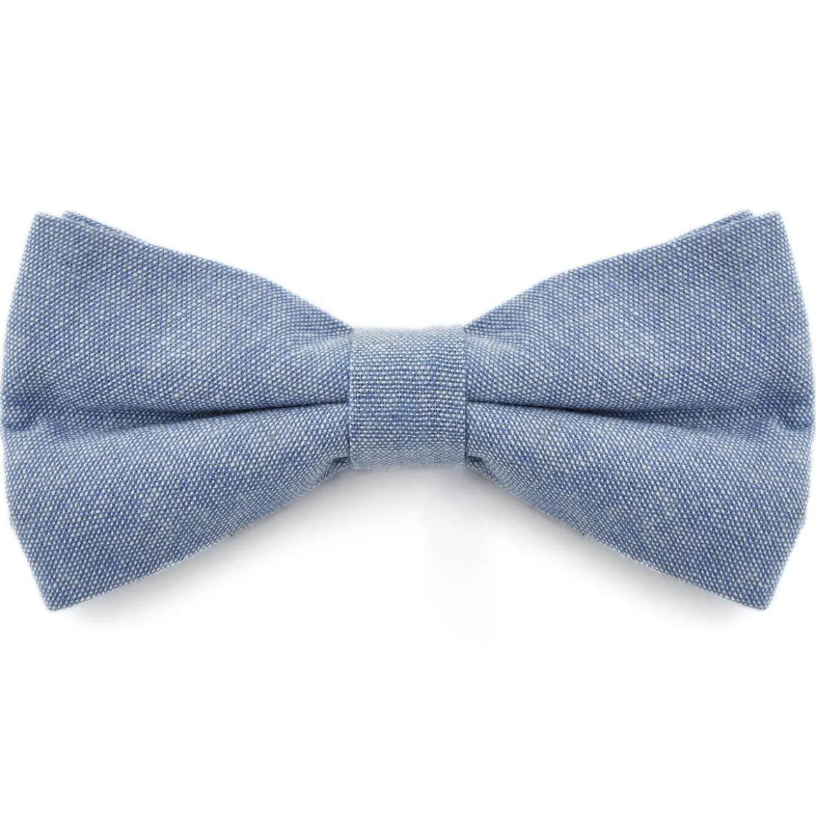 Zestaw wstępnie zawiązanej jasnoniebieskiej muszki i szelek