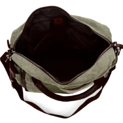 Zielono-brązowa torba na laptopa Sigurd