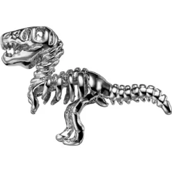 Zoikos | Srebrzysty dinozaur szpilka do klapy